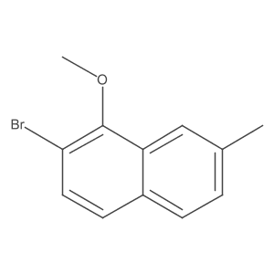 2-Bromo-1-methoxy-7-methylnaphthalene Structure