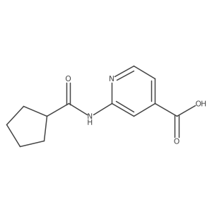 2-(Cyclopentanecarboxamido)isonicotinic acid结构式