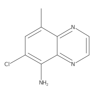 6-Chloro-8-methylquinoxalin-5-amine结构式