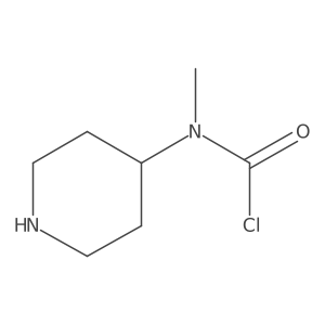 N-methyl-N-4-piperidinylCarbamic chloride结构式