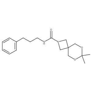 7,7-dimethyl-N-(3-phenylpropyl)-6,8-dioxa-2-azaspiro[3.5]nonane-2-carboxamide Structure
