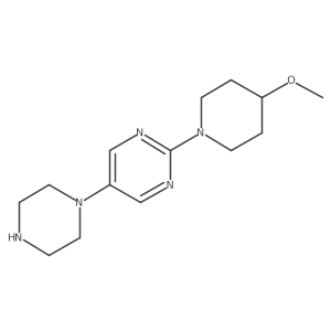 2-(4-Methoxy-1-piperidinyl)-5-(1-piperazinyl)pyrimidine结构式