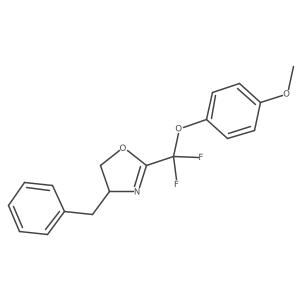 (S)-4-Benzyl-2-(difluoro(4-methoxyphenoxy)methyl)-4,5-dihydrooxazole结构式