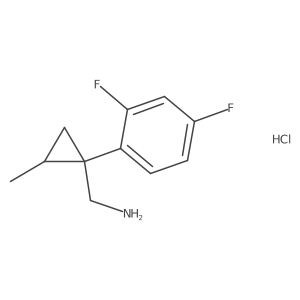 [1-(2,4-Difluorophenyl)-2-methylcyclopropyl]methanamine hydrochloride结构式