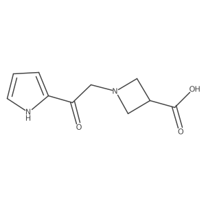 1-(2-oxo-2-(1H-pyrrol-2-yl)ethyl)azetidine-3-carboxylic acid结构式