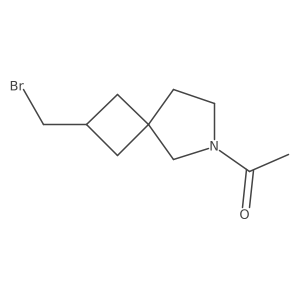 1-(2-(Bromomethyl)-6-azaspiro[3.4]octan-6-yl)ethanone Structure
