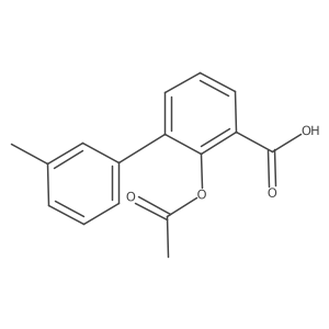 2-(Acetyloxy)-3'-methyl-[1,1'-biphenyl]-3-carboxylic acid Structure