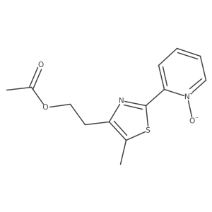 2-[5-Methyl-2-(1-oxidopyridin-1-ium-2-yl)-1,3-thiazol-4-yl]ethyl acetate结构式