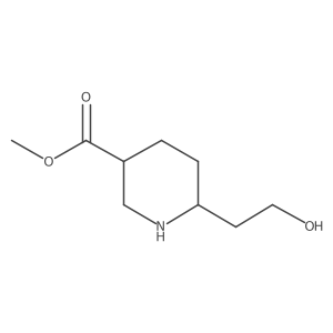 Methyl 6-(2-hydroxyethyl)piperidine-3-carboxylate Structure