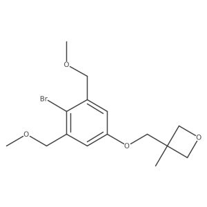 3-((4-Bromo-3,5-bis(methoxymethyl)phenoxy)methyl)-3-methyloxetane Structure