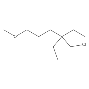 4-(Chloromethyl)-4-ethyl-1-methoxyhexane结构式