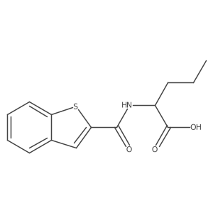 2-(1-Benzothiophen-2-ylformamido)pentanoic acid Structure