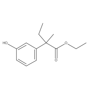 Ethyl 2-(3-hydroxyphenyl)-2-methylbutyrate Structure