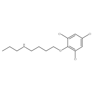 1-Butanamine, N-propyl-4-(2,4,6-trichlorophenoxy)- Structure