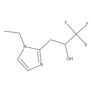 3-(1-ethyl-1H-imidazol-2-yl)-1,1,1-trifluoropropan-2-ol Structure