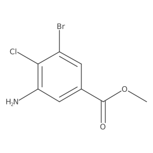 Methyl 3-amino-5-bromo-4-chlorobenzoate Structure