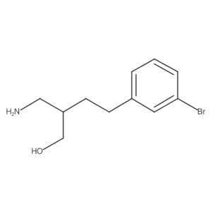 2-(Aminomethyl)-4-(3-bromophenyl)butan-1-ol结构式