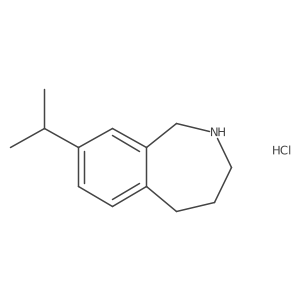 8-(propan-2-yl)-2,3,4,5-tetrahydro-1H-2-benzazepine hydrochloride结构式