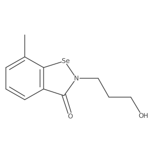 2-(3-Hydroxypropyl)-7-methyl-1,2-benzisoselenazol-3(2H)-one结构式