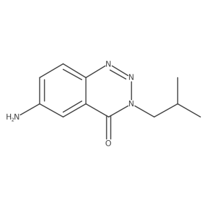 6-amino-3-(2-methylpropyl)-1,2,3-benzotriazin-4(3H)-one Structure