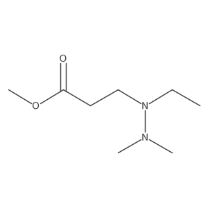 Methyl 3-(1-ethyl-2,2-dimethylhydrazinyl)propanoate结构式
