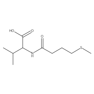(2S)-3-Methyl-2-(4-methylsulfanylbutanoylamino)butanoic acid结构式