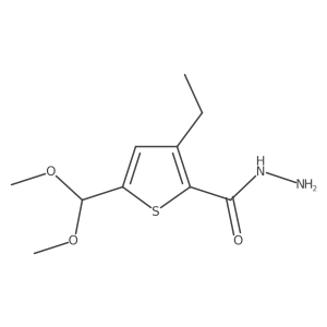 5-(Dimethoxymethyl)-3-ethylthiophene-2-carbohydrazide Structure