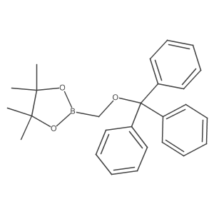 4,4,5,5-Tetramethyl-2-[(triphenylmethoxy)methyl]-1,3,2-dioxaborolane结构式