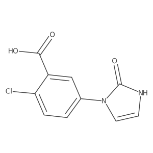 2-chloro-5-(2-oxo-2,3-dihydro-1H-imidazol-1-yl)benzoic acid Structure