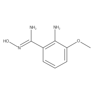 2-Amino-N'-hydroxy-3-methoxybenzene-1-carboximidamide结构式
