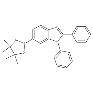 1,2-Diphenyl-6-(4,4,5,5-tetramethyl-1,3,2-dioxaborolan-2-yl)-1H-benzimidazole Structure