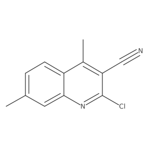 2-Chloro-4,7-dimethylquinoline-3-carbonitrile结构式