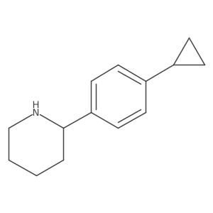 2-(4-Cyclopropylphenyl)piperidine Structure