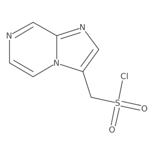 {Imidazo[1,2-a]pyrazin-3-yl}methanesulfonyl chloride结构式