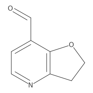 2,3-Dihydrofuro[3,2-b]pyridine-7-carbaldehyde结构式