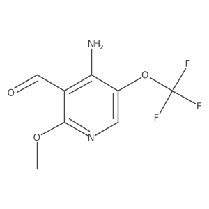 4-Amino-2-methoxy-5-(trifluoromethoxy)nicotinaldehyde结构式
