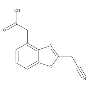 2-(Cyanomethyl)benzo[d]oxazole-4-acetic acid结构式