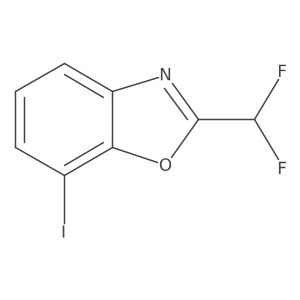 2-(Difluoromethyl)-7-iodobenzo[d]oxazole结构式
