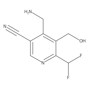 4-(Aminomethyl)-6-(difluoromethyl)-5-(hydroxymethyl)nicotinonitrile Structure