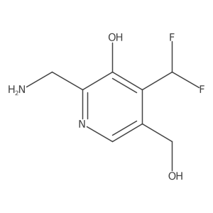 2-(Aminomethyl)-4-(difluoromethyl)-3-hydroxypyridine-5-methanol Structure