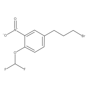 1-(3-Bromopropyl)-4-(difluoromethoxy)-3-nitrobenzene Structure