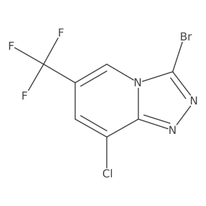 3-Bromo-8-chloro-6-(trifluoromethyl)-[1,2,4]triazolo[4,3-a]pyridine Structure