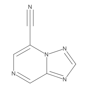 [1,2,4]Triazolo[1,5-a]pyrazine-5-carbonitrile结构式