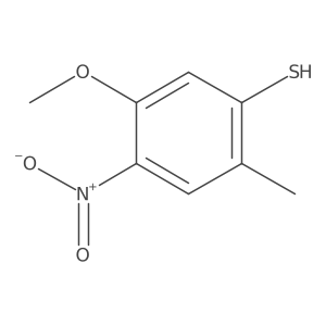 5-Methoxy-2-methyl-4-nitrobenzenethiol结构式