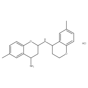 6-Methyl-N2-(6-methylchroman-4-yl)chroman-2,4-diamine hydrochloride结构式