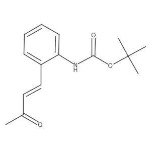 tert-butyl N-[2-(3-oxobut-1-en-1-yl)phenyl]carbamate结构式