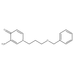 3-Amino-1-[3-(benzyloxy)propyl]-1,4-dihydropyridin-4-one Structure
