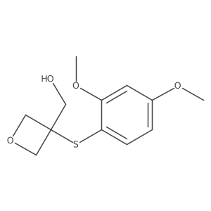 3-Oxetanemethanol, 3-[(2,4-dimethoxyphenyl)thio]- Structure