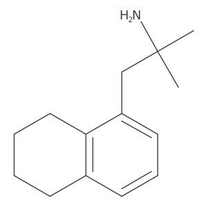 2-Methyl-1-(5,6,7,8-tetrahydronaphthalen-1-yl)propan-2-amine结构式