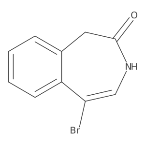 5-bromo-1,3-dihydro-2H-benzo[d]azepin-2-one结构式
